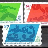 Berlin 1980 Mi. 621 - 623 * * Zuschlagsmarken Sporthilfe Postfrisch (pü1826)