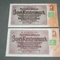 2 Mark Banknote DDR 1948 Kupon S-Nr. A-83453396 bankfrisch / unz.