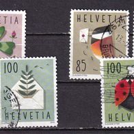 Schweiz MiNr. 2561-2564 Grußmarken komplett gestempelt zur Auswahl M€ 9,20 #I49bc