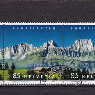 Schweiz ZDR MiNr. 2487-2488 (WZd114) Churfirsten gestempelt M€ 4,20 #537b