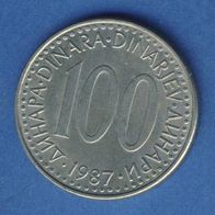 Jugoslawien 100 Dinara 1987