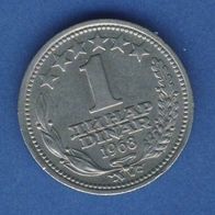 Jugoslawien 1 Dinar 1968