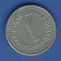 Jugoslawien 1 Dinar 1990