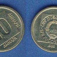 Jugoslawien 10 Dinara 1988 Neu