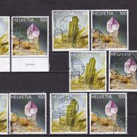 Schweiz MiNr. 2334-2335 Kristalle komplett gestempelt zur Auswahl M€ 3,50 #I57af