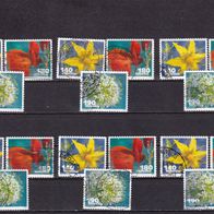 Schweiz MiNr. 2239-2241 Gemüseblüten komplett gestempelt zur Auswahl M€ 9,00 #I61bf