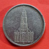 5 Reichsmark 1935 D, Garnisonkirche zu Potsdam, 900er Silber