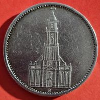 5 Reichsmark 1934 G, Garnisonkirche zu Potsdam, 900er Silber