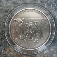 KONGO / CONGO 2000 Francs 2013 "Baby-Lions" * * Max. 500 Exemplare * * 3 Unzen Silber