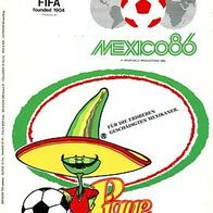 Fussball Weltmeisterschaft 1986 Mexiko