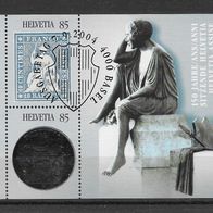 012) Schweiz 2004 Sitzende Helvetia Block 36 gestempelt
