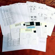 C64-Disketten voll mit Original Stonysoft-Software 5 Stück