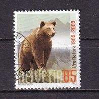 Schweiz MiNr. 2093 Pro Natura Braunbär gestempelt M€ 1,10 #I71d
