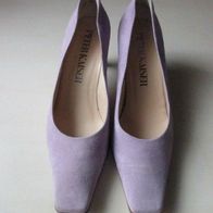 Pumps Peter Kaiser Gr. 38 flieder gestreifter Absatz