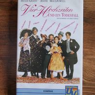 Vier Hochzeiten und ein Todesfall - VHS-Kassette - FSK ?, Hugh Grand, MacDowell