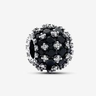 Pandora Funkelndes Rundes Schwarzes Pavé-Charm