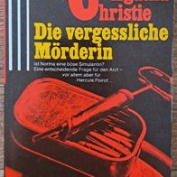 Die vergessliche Mörderin" von Agatha Christie / /cherz-Krimi-TB -Roman aus 1981