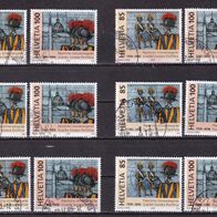 Schweiz MiNr. 1945-1946 Schweizergarde komplett gestempelt zur Auswahl M€ 4,00 #I83af