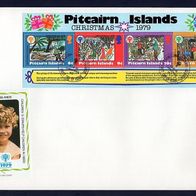 4) IYC FDC 1979 - Pitcairninseln - MiNr. Block 5 - International Year of the Child