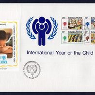 5) IYC FDC 1979 - Singapur - MiNr. Block 11 - International Year of the Child