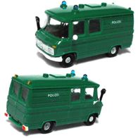 MB L406d ´67, Halbbus, grün, Polizei, gesupert, Ep4, Wiking