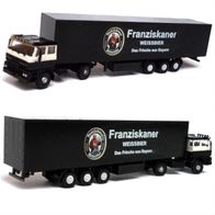 DAF 2800 ´74, Koffer-Sz., schwarz, Franziskaner, gesupert, Ep4, Gabor / Herpa, Spur N