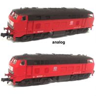 BR 218 350-7, DB AG, Diesellok, rot, analog, EVP, Fleischmann 9396-1 Ep5, Spur N