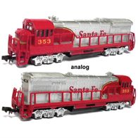 GE U36B, 353, A.T.& S.F., Diesellok, analog, Bachmann 64052 Ep3