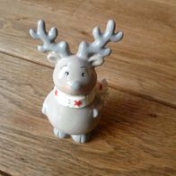 wunderschöne graue Dekofigur, Weihnachtselch, Elch