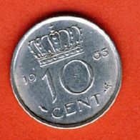 Niederlande 10 Cent 1963
