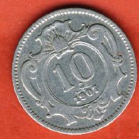 Österreich 10 Heller 1907