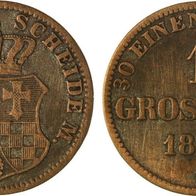 Oldenburg 1 Groschen 1858 B