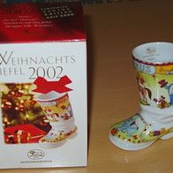 Hutschenreuther Weihnachts Stiefel 2002