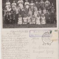 Kuhlrade-Marlow-Ribnitz-Foto AK 1934 Kinderfest in Kuhlrade Heimatgeschichte Erh.1