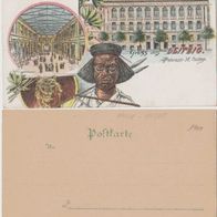 Leipzig-Litho-AK-um1900 Georg Barella vormals Eduard Tovar Reklamekarte Erh.1