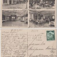 Leipzig-Schönau-AK-1935 Gasthaus Albert Brumme mit Ballsaal, Messe-Stempel Erh1