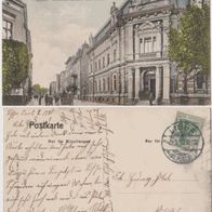 Lissa-Pommern-Posen-AK1910 Kaiser-Wilhelm-Str. mit Post Erh.1