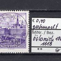 Österreich 1962 Freimarken: Bauwerke MiNr. 1118 Vollstempel