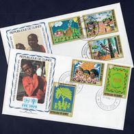 16) IYC FDC 1979 - Guinea - MiNr. 865-870 A - International Year of the Child - 2 FDC