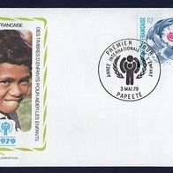 18) IYC FDC 1979 - Französisch-Polynesien - MiNr. 284 - Intern. Year of the Child