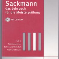 Sackmann Lehrbuch f. d. Meisterprüfung Rechnungswesen Betrieb Wirtschaft Steuern