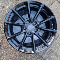 Eine Alufelge Wheelworld WH28 7.5J x 17 5/112ET:35 Schwarz Glanz lack