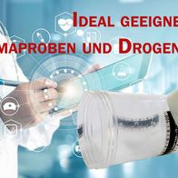 Sterile Urinbecher 120 Ml Mit Schraubverschluss & Temperaturanzeige – 5 Stück Einzeln Verpackt