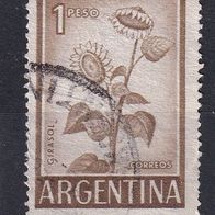 Argentinien, 1961, Mi. 764, Sonnenblume, 1 Briefm., gest