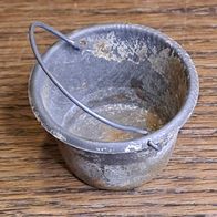 Alter Metall Eimer Kohleneimer für Puppenstube Vintage