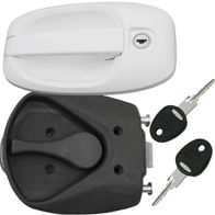 Door Lock FAP Top Line Türschloss Für Wohnwagen & Caravan - Grau Mit FF- System & 2 Schlüsseln Türschloss Wohnwagen