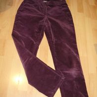 Brax Samt Hose weit purple 40