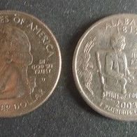 Münze USA: 0,25 oder Quarter Dollar 2003 - Alabama 1819 - D