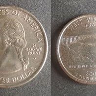 Münze USA: 0,25 oder Quarter Dollar 2005 - West Virginia 1863 - P #