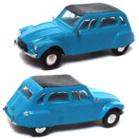 Citroen Dyane 6 ´68, Kleinwagen, blau, 3D-Druck-Kleinserie, Ep4, Spur N